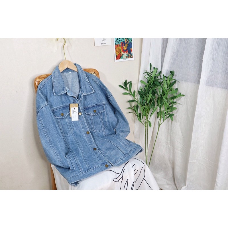 Jacket Jeans Basic Unisex - Áo Khoác Nam - Áo Khoác Nữ - Màu Nhạt