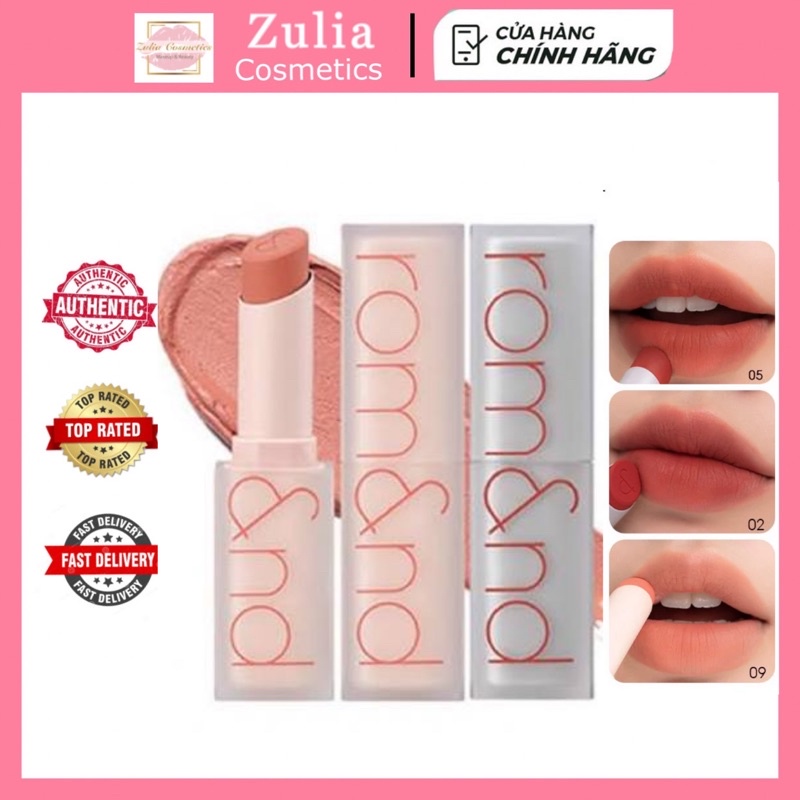 Son Thỏi Romand New Zero Matte Chính hãng