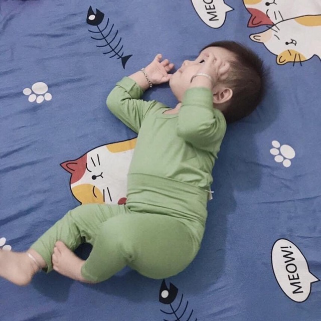 Bộ thun cạp cao cho bé