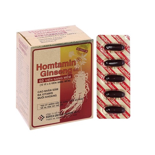 Viên uống bổ sung vitamin Homtamin ginseng