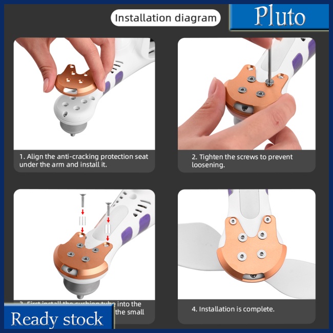 Đế Bảo Vệ Động Cơ Máy Bay Dji Phantom 3/2 Bằng Hợp Kim Nhôm Chống Nứt