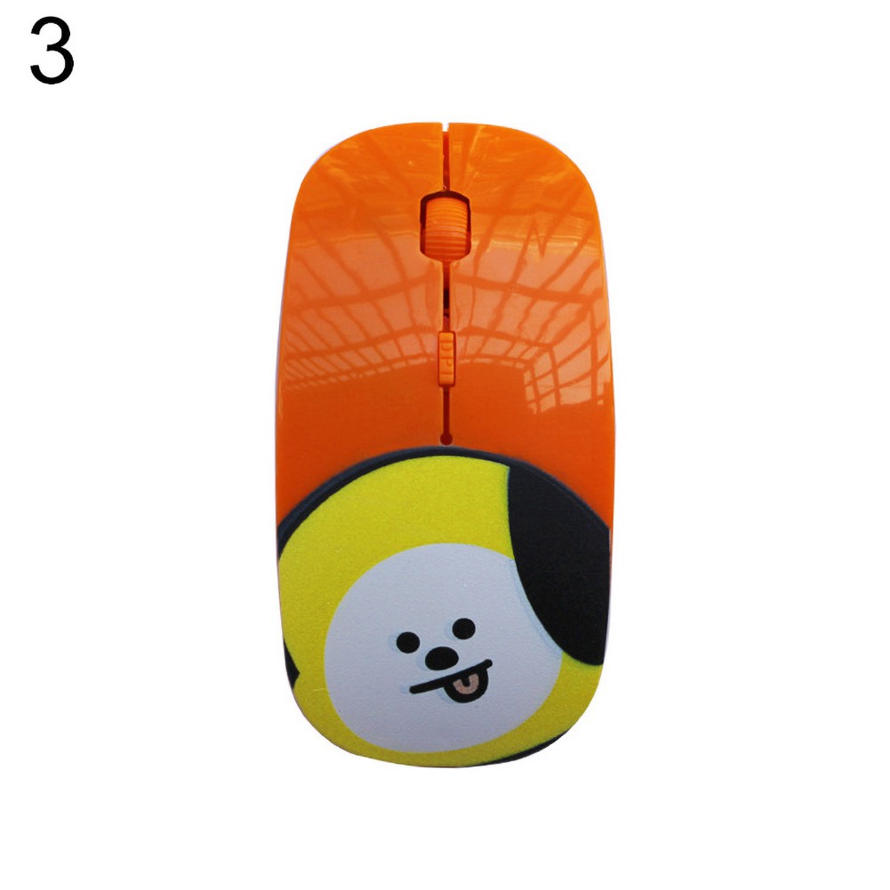 Chuột Máy Tính Không Dây Hình Bt21 Chimmy Cooky Rj Mang