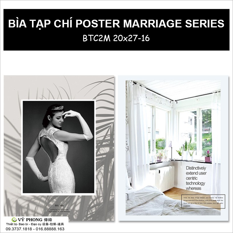 BÌA TẠP CHÍ 2 MẶT 20x27cm POSTER CHỤP ẢNH SẢN PHẨM ĐẠO CỤ CHỤP HÌNH BTC2M20x27-16,17,18