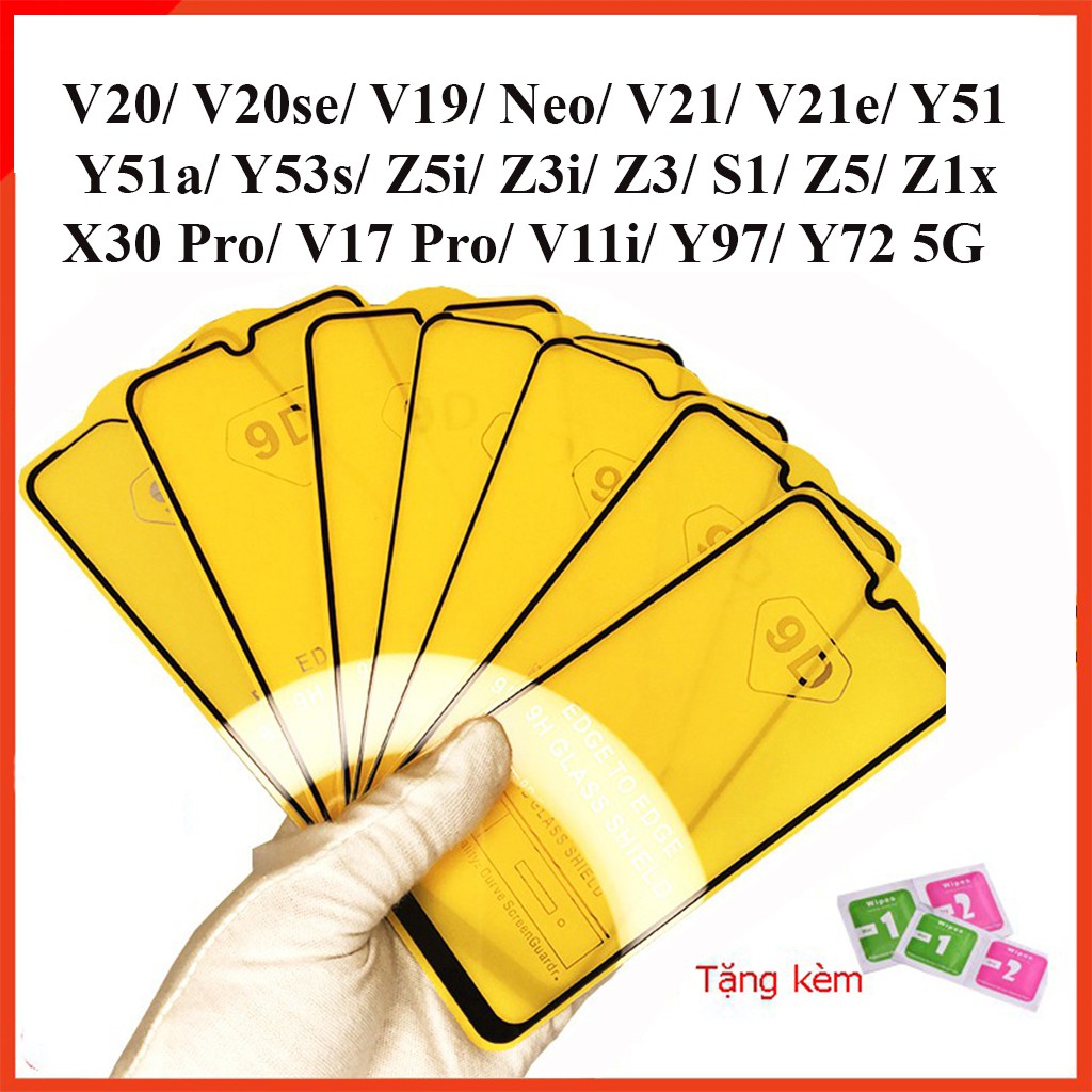 Cường lực vivo Y72 5G V20 V20se V21 V21e  V19 Neo Y51 Y51a Y53s Z5i Z3i Z3 S1 Z5 Z1x X30 Pro V17 Pro V11i Y97 [THF]