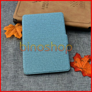 Bao da Kindle 8th (vân vải) (Tặng kèm dán màn)