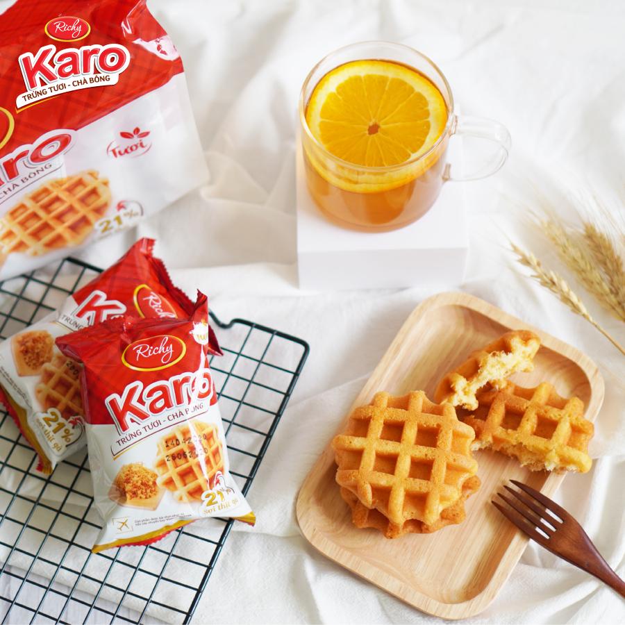Bánh Karo chà bông Trứng/Phô mai túi 156G  - Chính Hãng