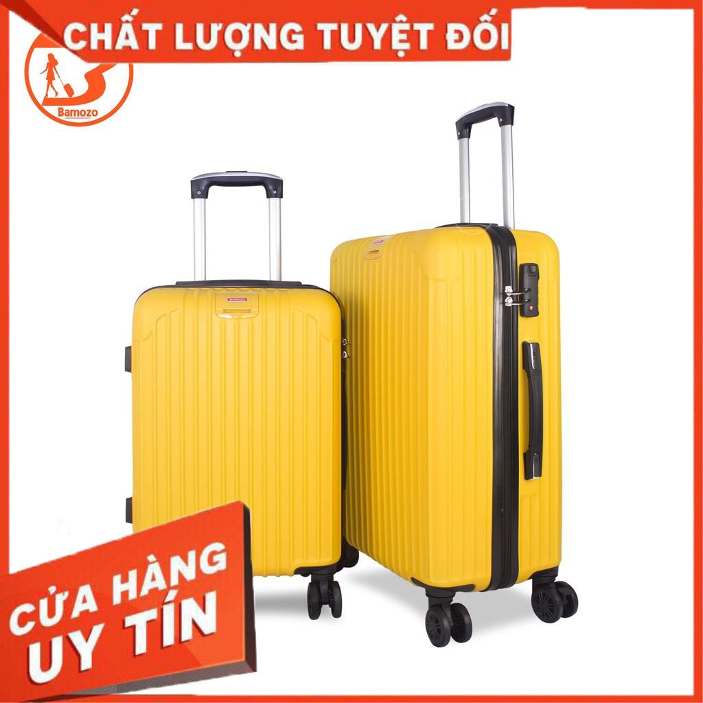 Vali Du Lịch BAMOZO 8801 Combo Size 24cm + Size 20cm,Vali Kéo Nhựa Được Bảo Hành 5 Năm - Zado.store.official