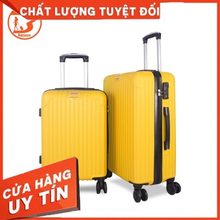  Vali Du Lịch BAMOZO 8801 Combo Size 24cm + Size 20cm,Vali Kéo Nhựa Được Bảo Hành 5 Năm - Bamozoshop 