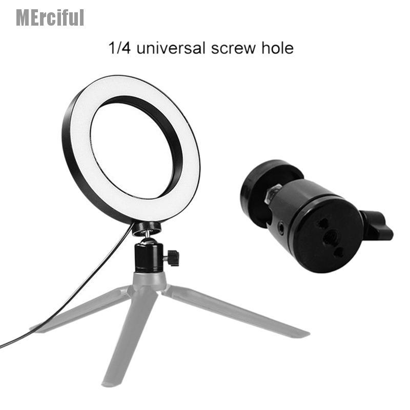 Đèn Led Tròn 6 "5500K Cổng Usb Có Thể Điều Chỉnh Độ Sáng Hỗ Trợ Quay Video / Livestream Cho Điện Thoại | BigBuy360 - bigbuy360.vn