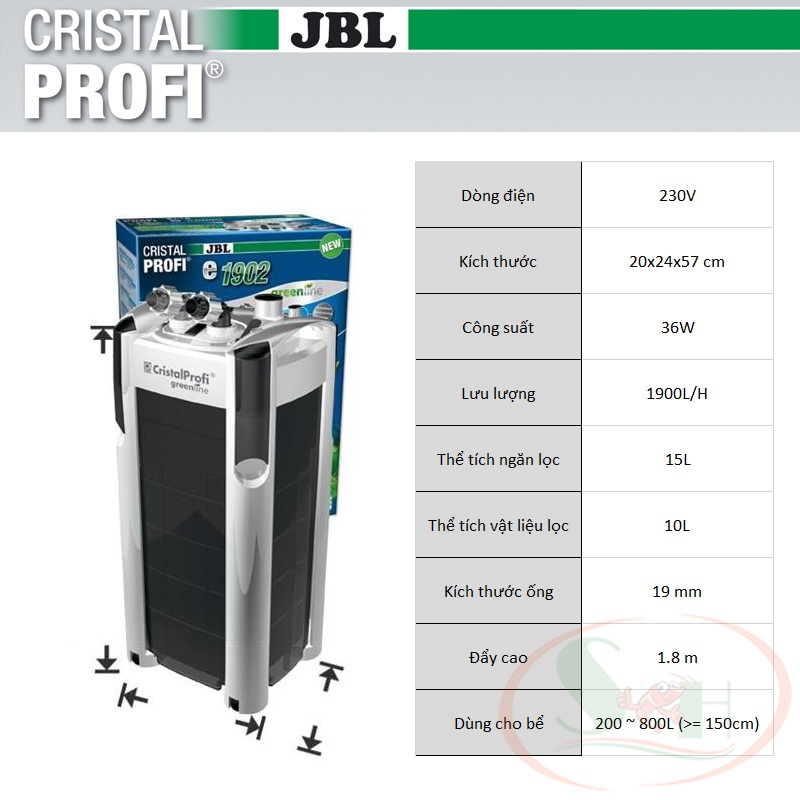 Lọc Thùng JBL CristalProfi Greenline Filter Cao Cấp - e1902