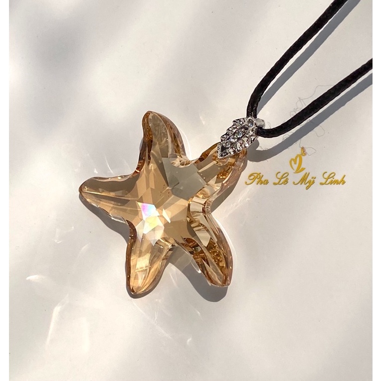 Mặt dây pha lê Swarovski sao biển 40mm