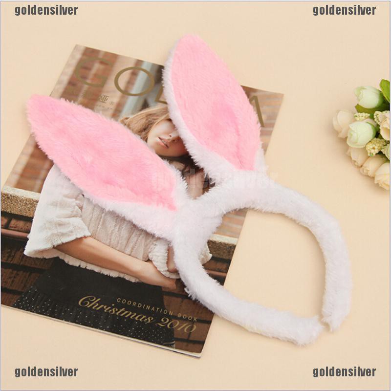 Băng Đô Tai Thỏ Bằng Lông Xù Thời Trang Dành Cho Hóa Trang