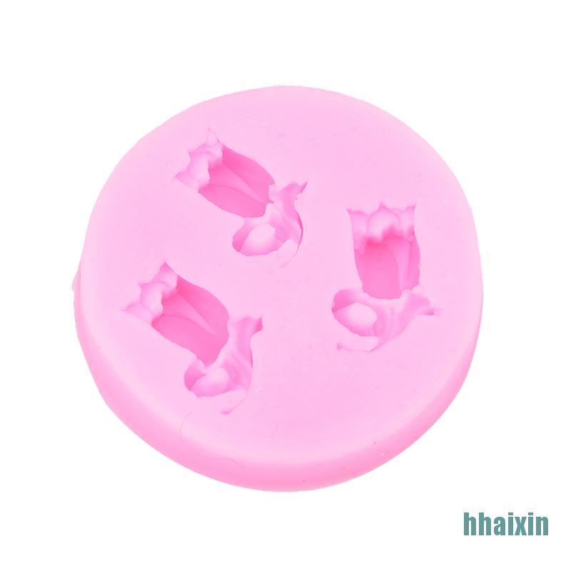 Khuôn Silicone Tạo Hình Hoa Tulip Làm Bánh / Xà Phòng / Sô Cô La / Bánh Kem