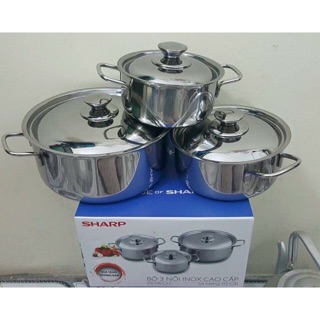 Bộ 3 nồi inox he-cook