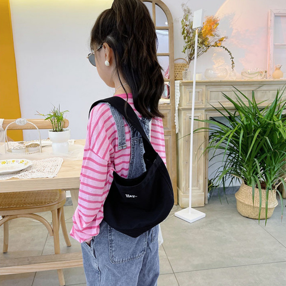 Túi xách vải canvas cotton phong cách Hàn Quốc thời trang thu đông cho bé gái