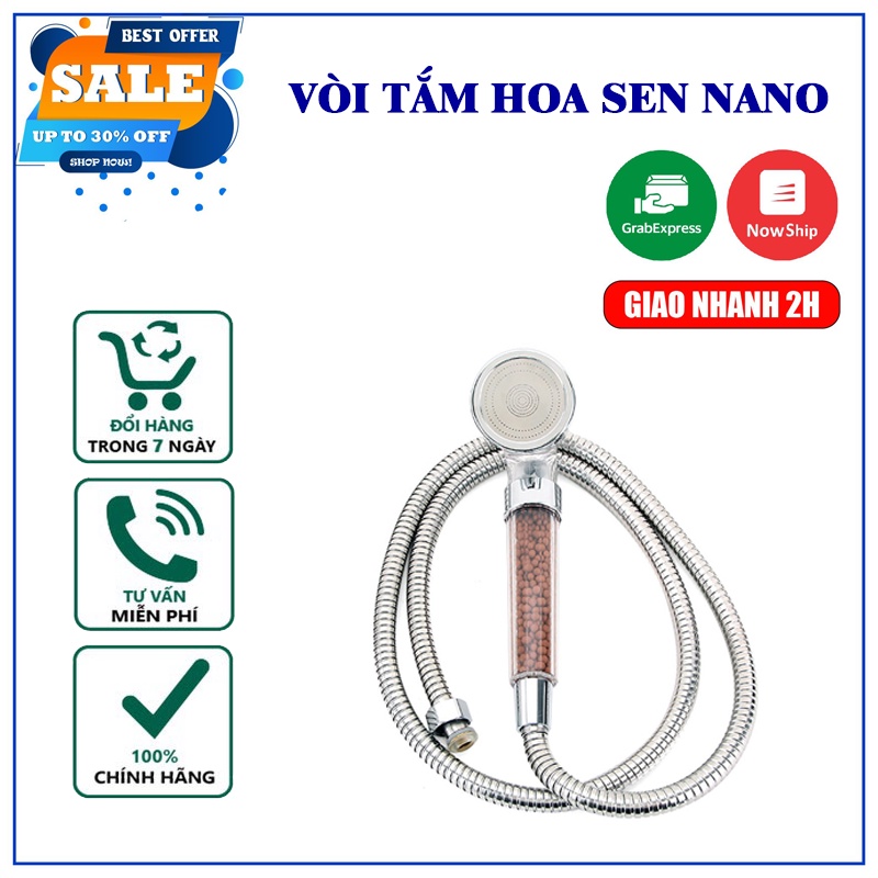 Vòi tắm hoa sen tăng áp Nano công nghệ Nhật Bản