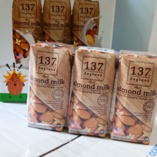Sữa hạnh nhân 137 degrees truyền thống lốc 3 hộp 60k(date07/06/2020)180ml