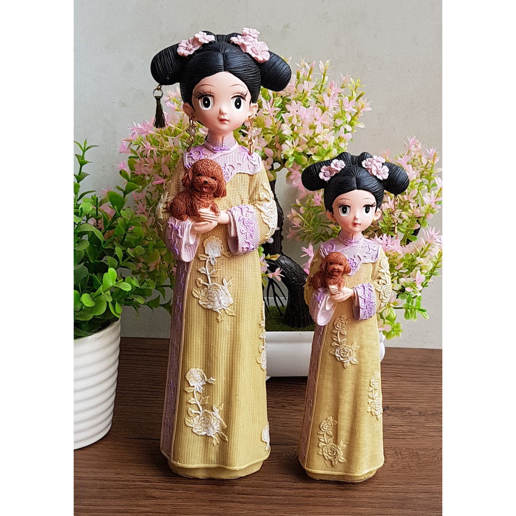 (4 mẫu) Tượng chibi thiếu nữ cổ trang mẫu 02