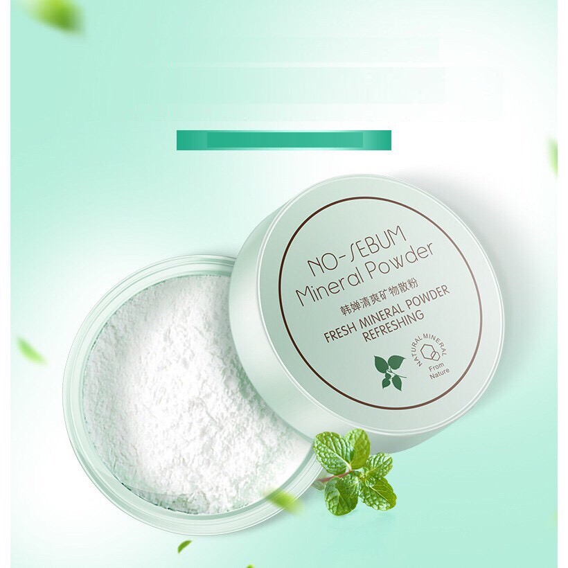 Phấn Phủ Kiềm Dầu Dạng Bột No Senum Mineral Powder Rorec Hàng Nội Địa Trung MXx