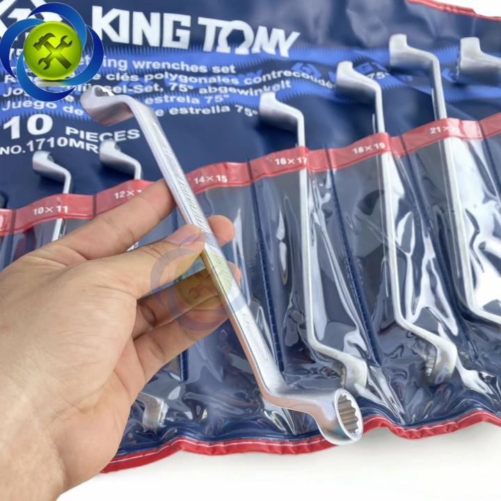 Bộ cờ lê 2 đầu tròng Kingtony 1710MR 10 cây từ 6-32mm