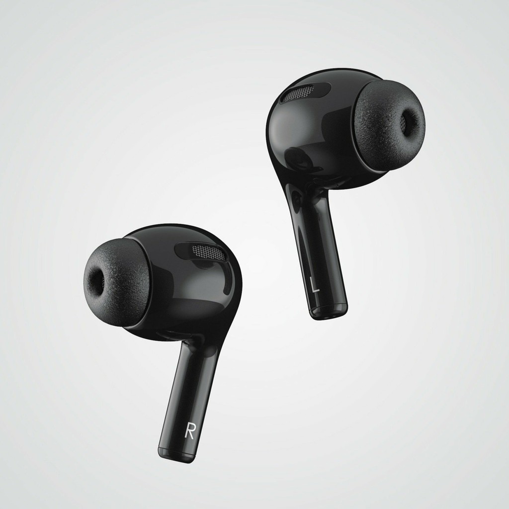 Tai nghe bluetooth mini Blackpods Pro, Mầu đen nhám huyền bí, Có chống ồn, đỏi tên, Định vị, Sạc không dây. BH 6 tháng | BigBuy360 - bigbuy360.vn