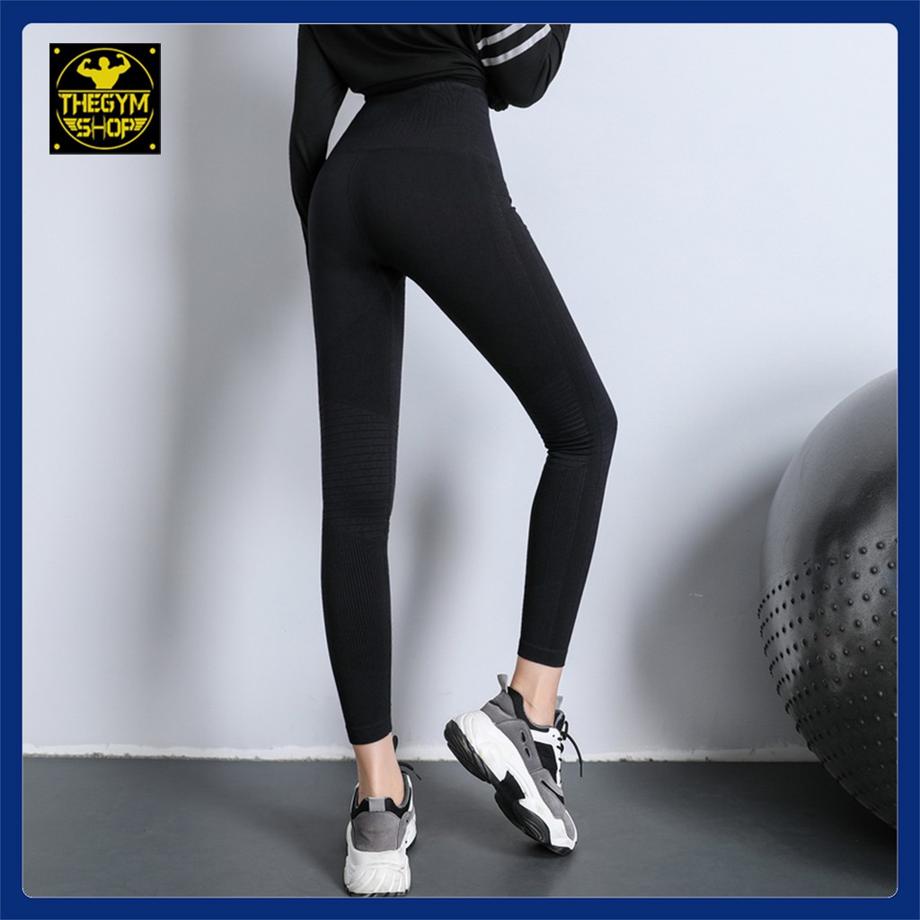 Quần tập legging cạp cao AMIN AM017 siêu nâng mông tập gym, yoga, aerobic, tôn dáng