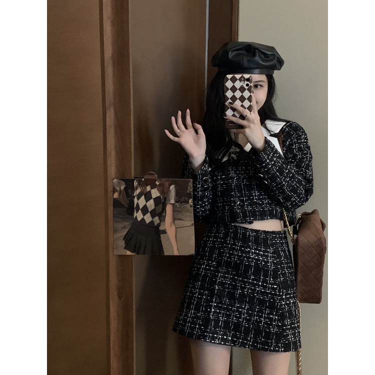 Set tiểu thư chất vải dạ tweed dày dặn cực đẹp ảnh thật cuối