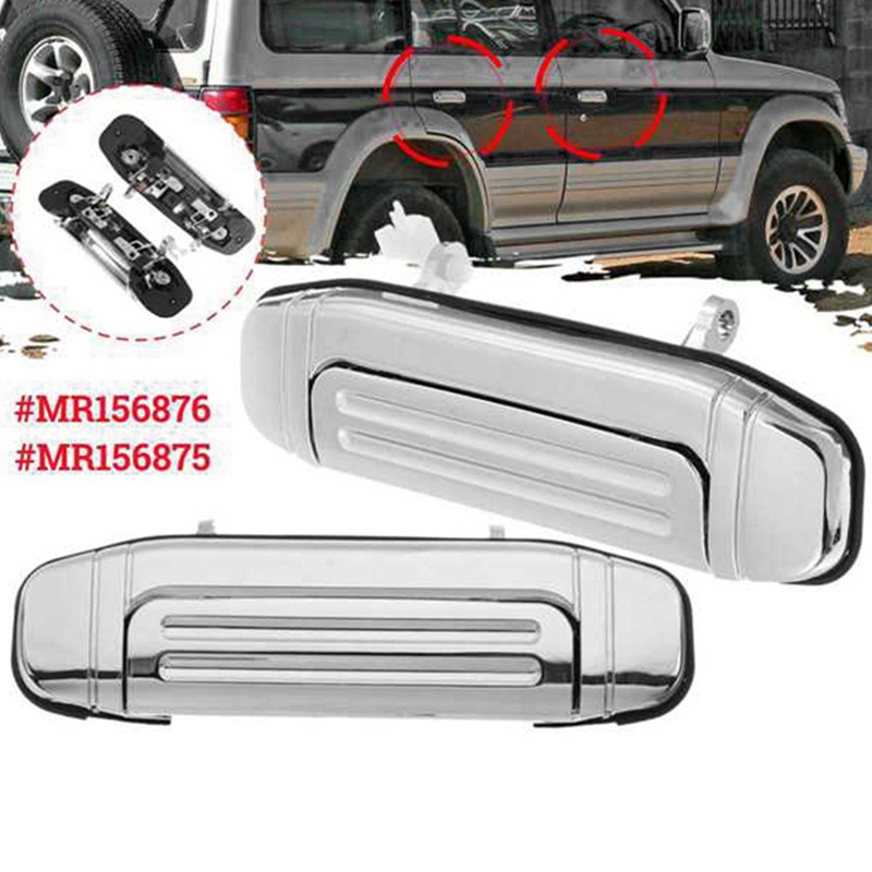 Tay Nắm Cửa Bên Ngoài Bằng Chrome Cho Mitsubishi Montero Pajero V31 V32 V33 V46 1997-2000