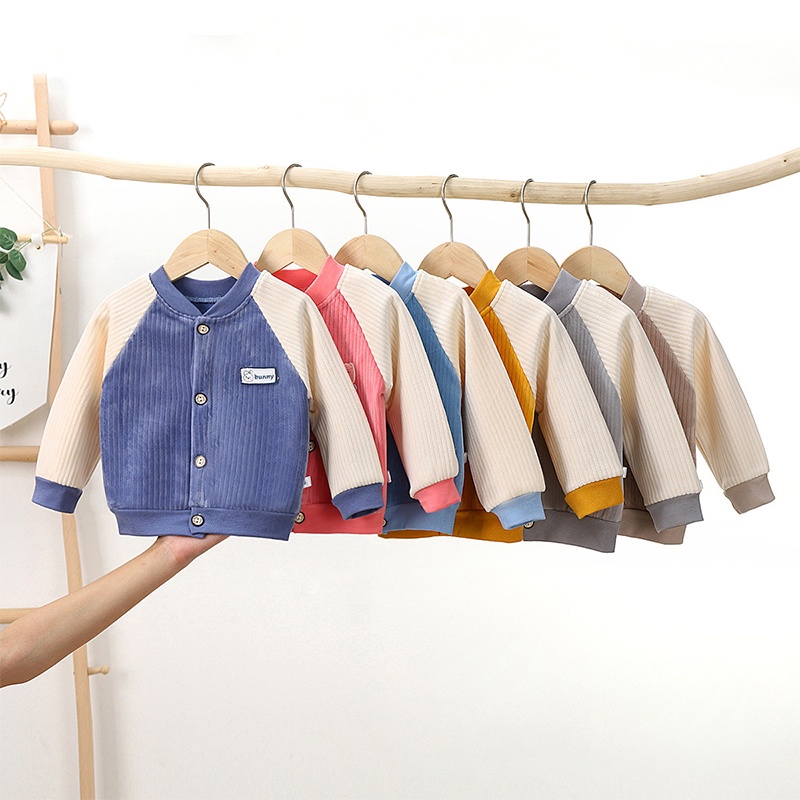 Áo Khoác cardigan Cổ Chữ V Thiết Kế Mới Thời Trang Mùa Thu Đông Dành Cho Bé