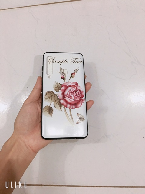 Ốp Hoa hồng sam sung A9 (2018) bóng đẹp