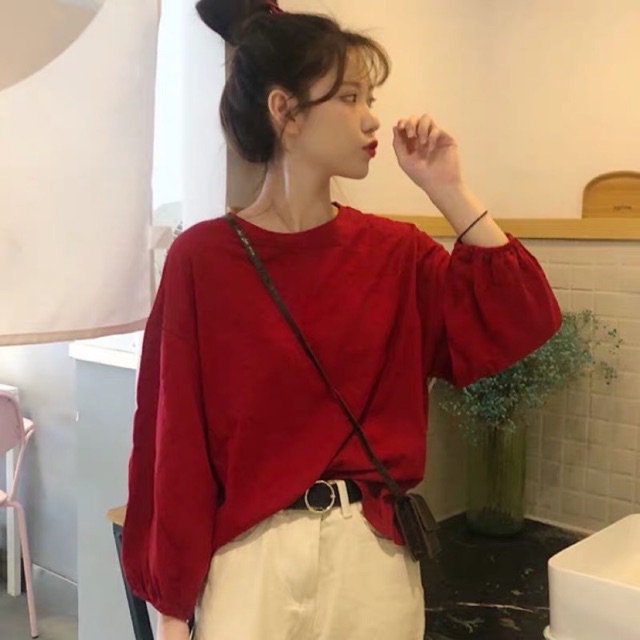 Áo thun tay dài - tay phồng