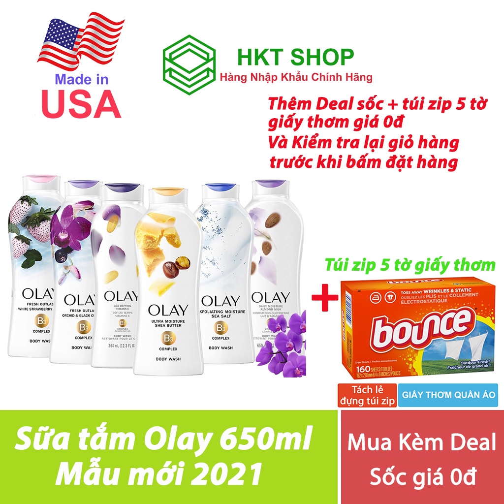 [USA] Sữa tắm Olay Mỹ 650ml - HKT Shop