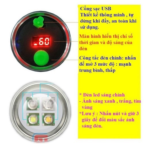 Đèn Soi Phao Câu Đài Cảm Ứng Chuyên Dùng Câu Cá Ban Đêm