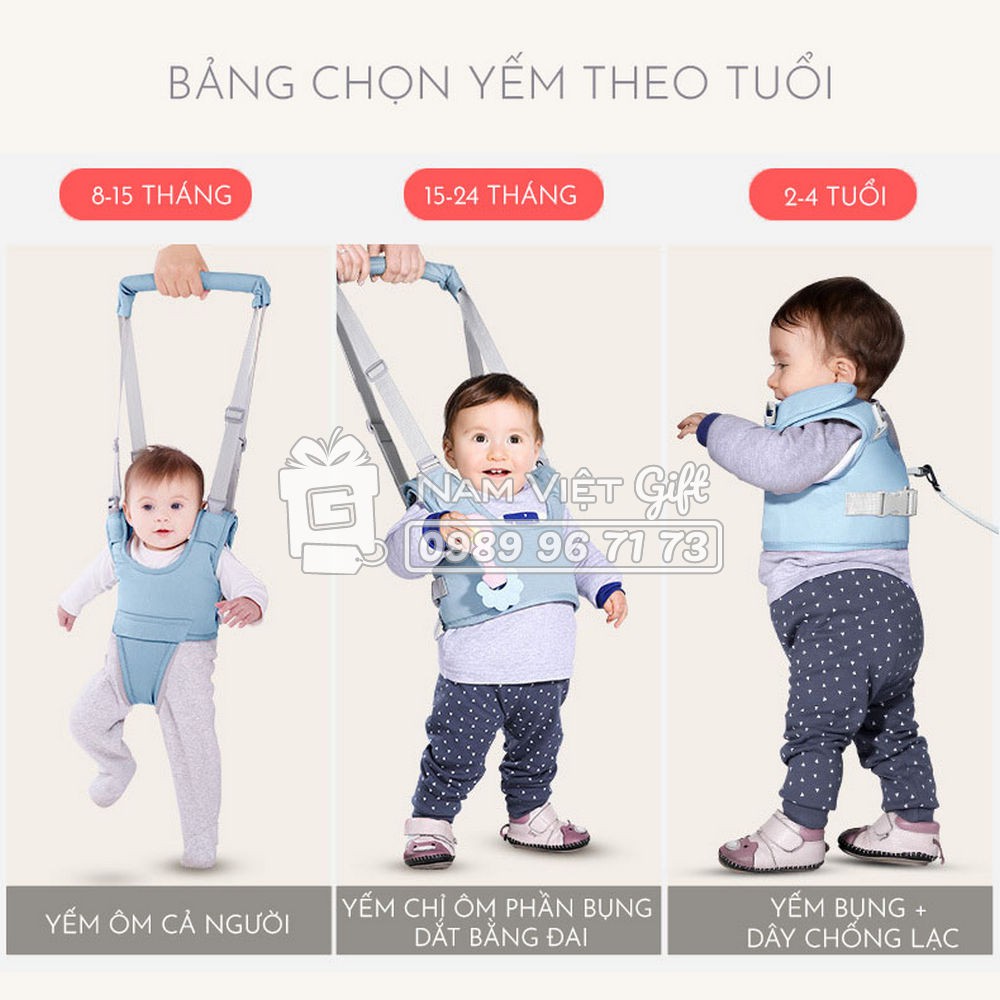 Yếm Tập Đi Cho Bé Dây Dắt Trẻ Em Chống Lạc Dạng Yếm