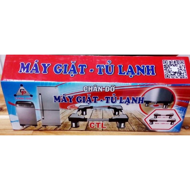 Chân đỡ máy giặt tủ lạnh inox 9kg,1li