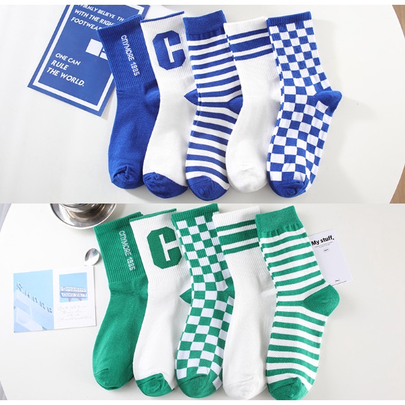 Vớ Tất chữ C cao cổ Nam Nữ phong cách thể thao, trẻ trung, năng động.