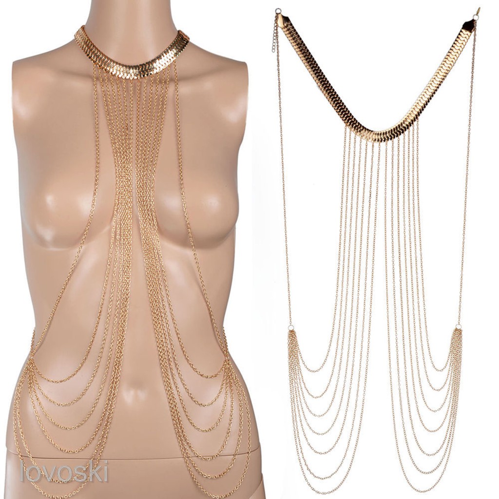 Body chain nịt eo bụng bikini quấn chéo thời trang đi biển