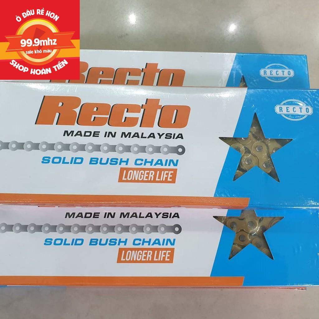 Sên (Xích) Vàng Recto 9Li-10Li Made In Malaysia Cho Mọi Dòng Xe Từ 150Cc Trở Xuống