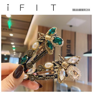Kẹp Tóc iFIT Hình Chú Ong Đính Kim Cương Giả Thời Trang Cho Nữ