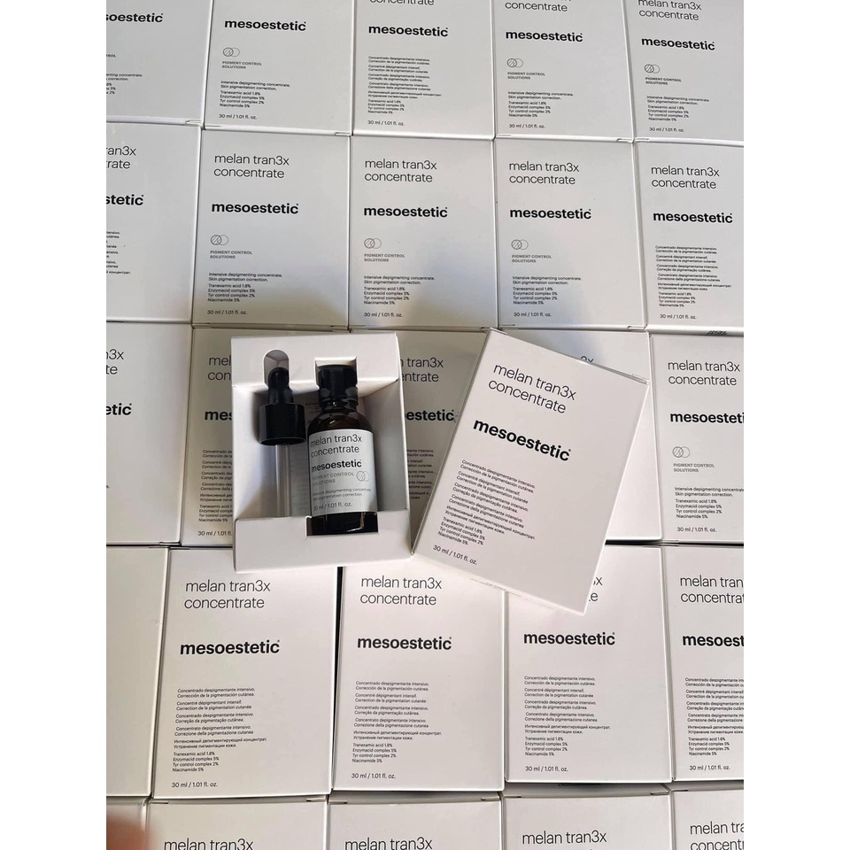 Serum giảm nám chuyên sâu Mesoestetic Melan Tran3x Concentrate 30ml