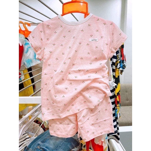 Bộ xuất Hàn Bé gái cotton giấy