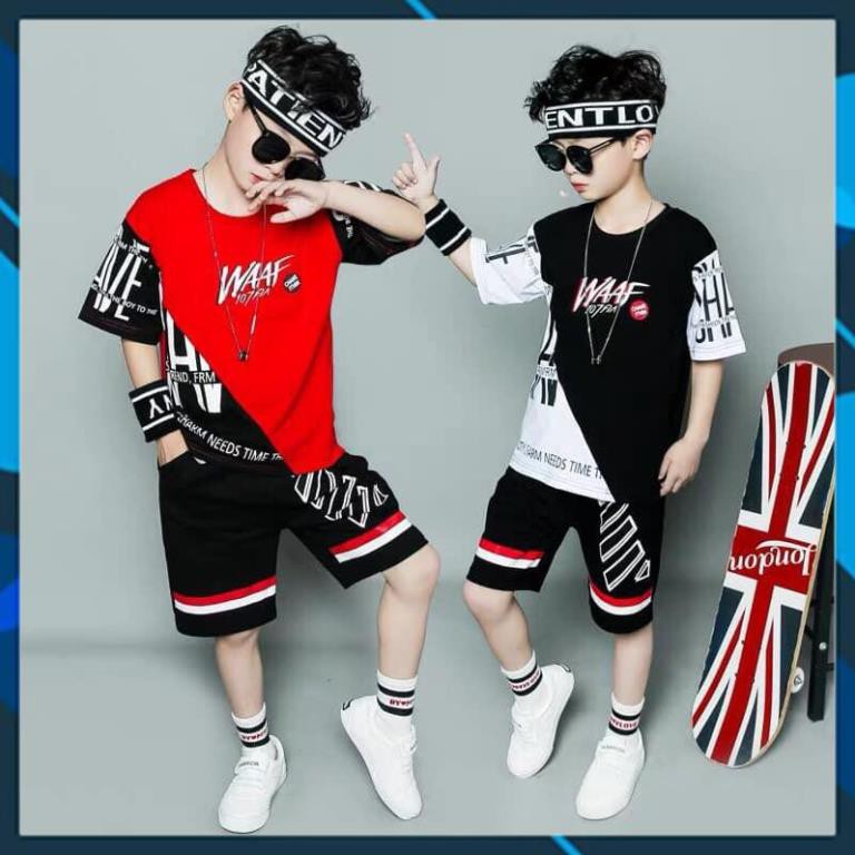 ⚡️ Bộ đồ bé trai ⚡️ XẢ HÀNG ⚡️ Set quần áo bé trai 5 - 14 tuổi, chất liệu cotton mát, phong cách cực cá tính