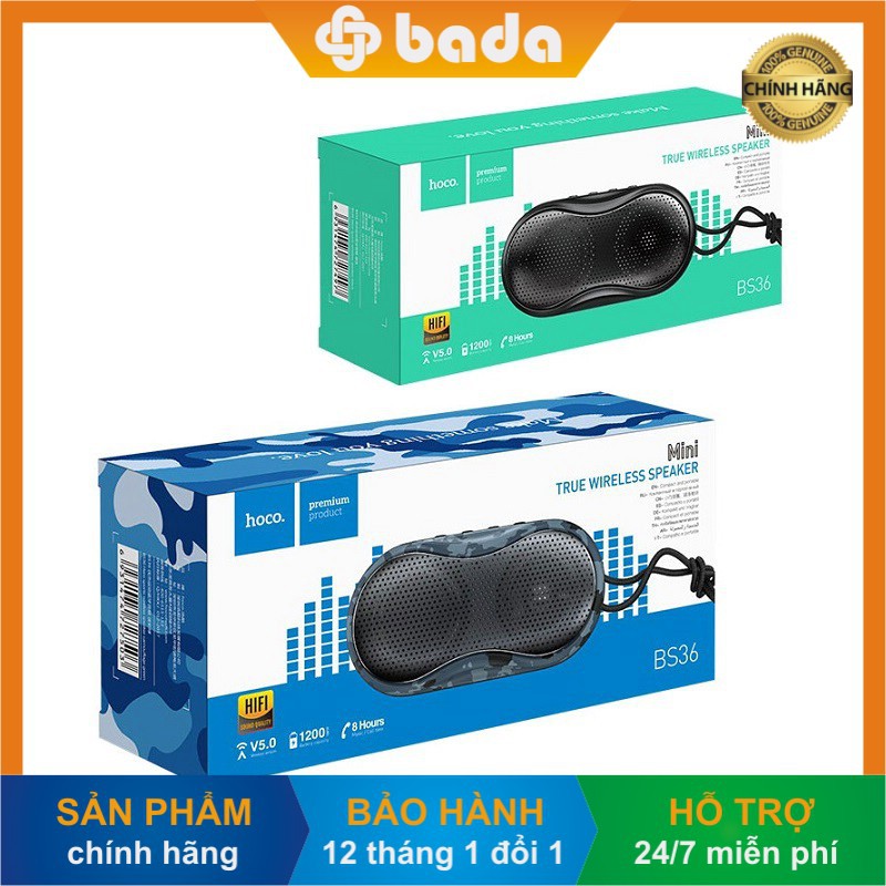 Loa bluetooth HOCO BS36 Hero Sports, loa mini di động kết nối không dây v5.0 - Hàng chính hãng
