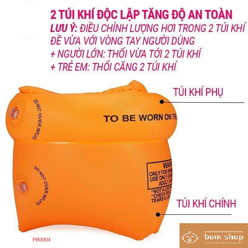 Phao đeo tay tập bơi cho trẻ em, người lớn phao bơi cho bé - chất lượng Châu Âu CE về an toàn