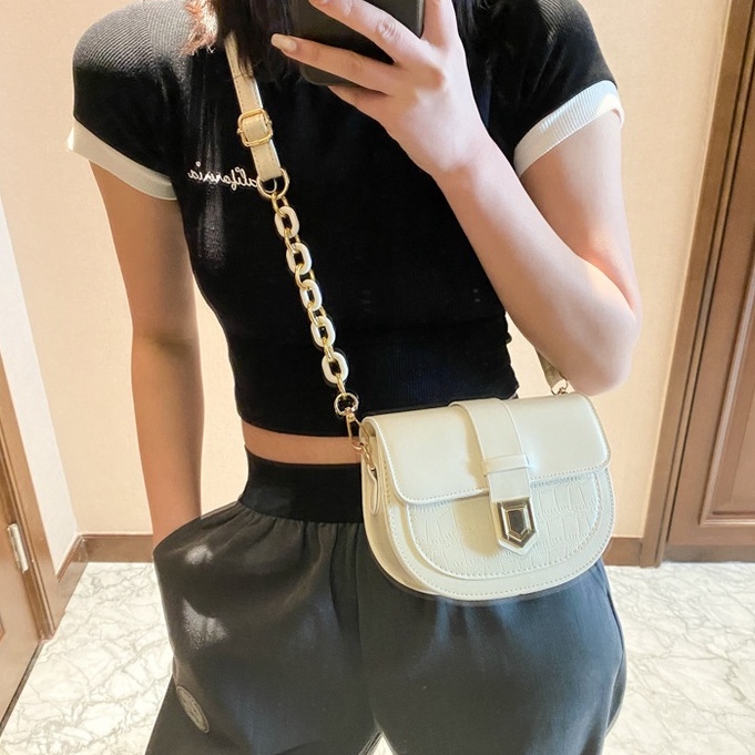 Túi xách nữ tròn đẹp đeo chéo da dày cao cấp đi chơi thời trang PK 368