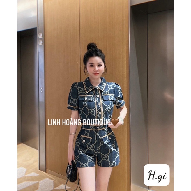 Set bò Gucci so hot , lên dáng chất dã man ạ , chất bò mềm thích mà vẫn đứng dáng lắm ạ
