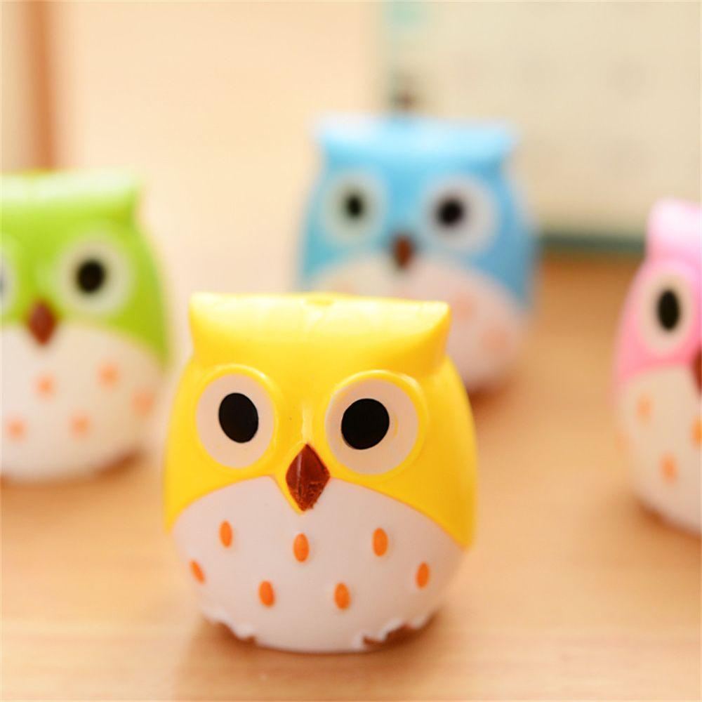 Đồ Chuốt Bút Chì Hai Lỗ Họa Tiết Hoạt Hình Màu Cầu Vồng Sáng Tạo