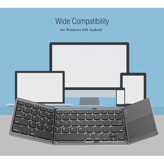 Bàn phím Bluetooth tích hợp chuột touchpad gấp gọn B033