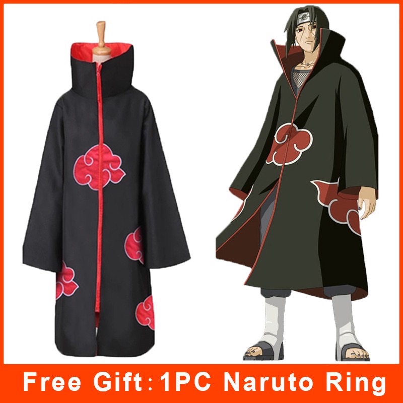 Áo Choàng Hóa Trang Nhân Vật Naruto Akatsuki Itachi