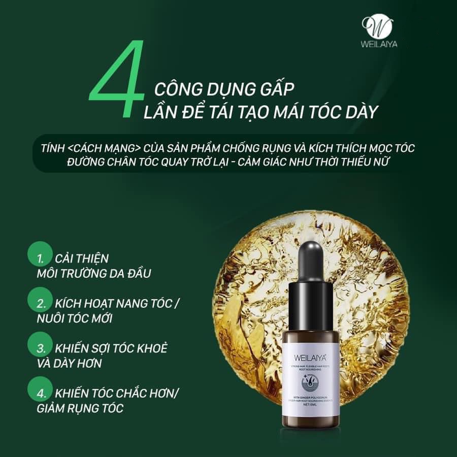 Serum huyết thanh ngăn rụng kích thích mọc tóc Weilaiya, hộp 8 lọ